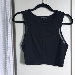 Express size small, Black crop top